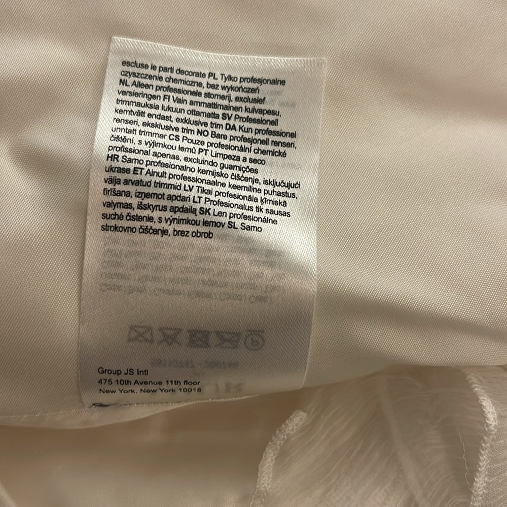AMUR Harlow Silk One-Shoulder Gown in Ivory NWOT - Picture 8 of 8